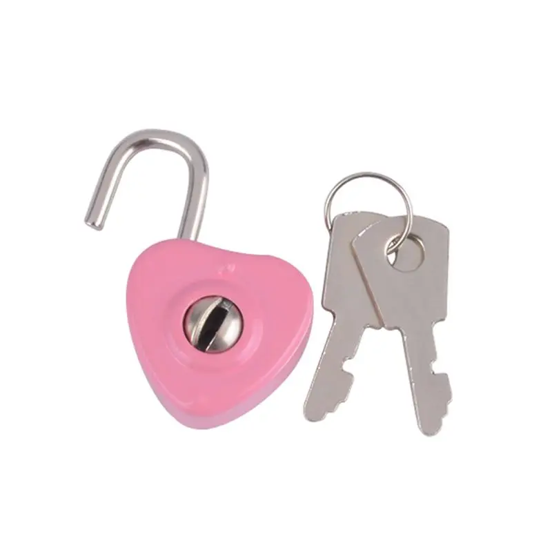 

Wedding Keyed Padlocks Heart Shaped Lock for Jewelry Box Small Wooden Box