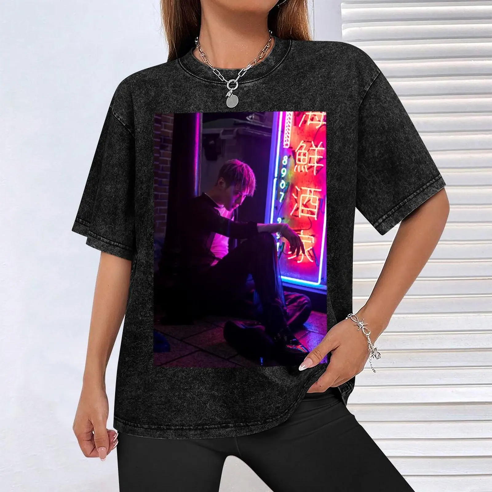 Футболка SHINee TAEMIN MOVE рубашки с рисунком аниме футболки баскетбола мужская