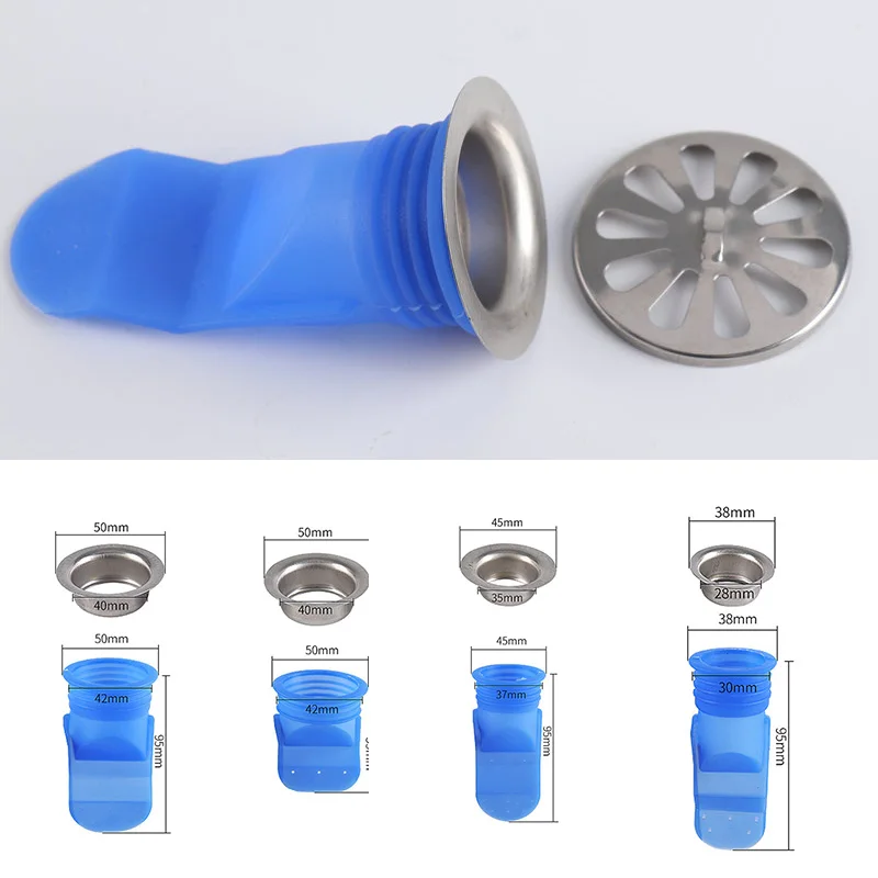 

Silicone Core Insect Control Backflow Preventer Floor Drain Seal Drain Deodorant One Way Valve for Bathroom Pipes Tube In Toilet