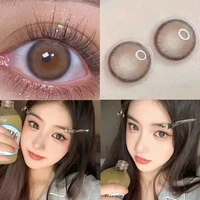 yimeixi 1 pair colored contact lenses for eyes with diopter natural soft beautiful pupil glasses lenses high quality eyes lenses