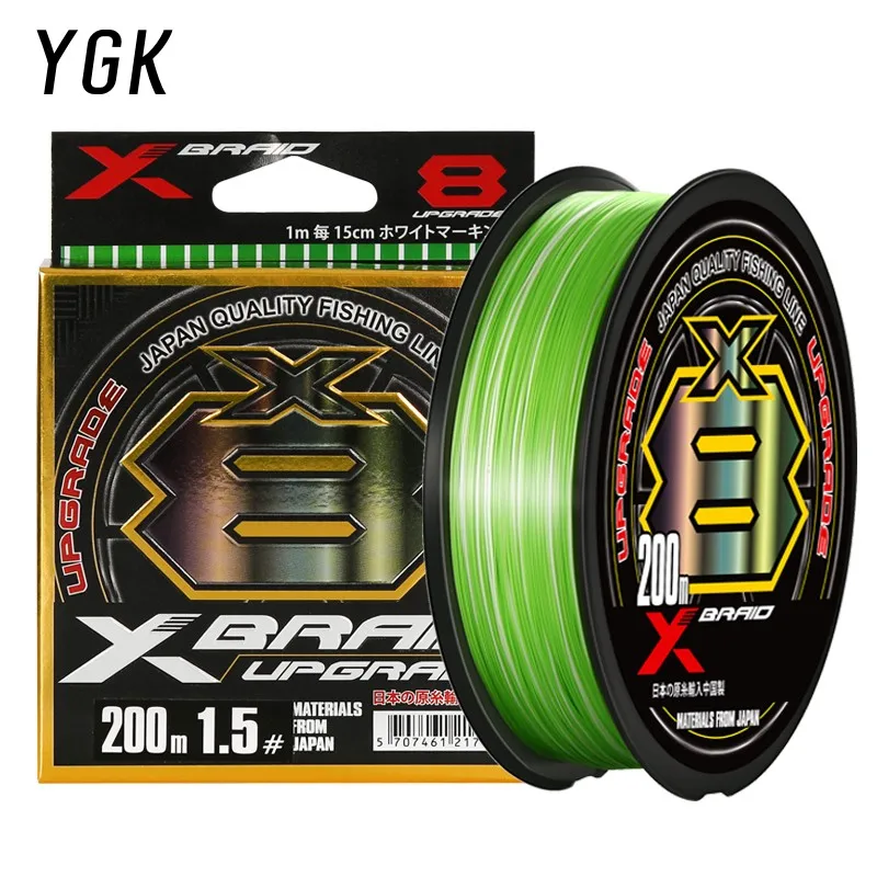 

2023 New Japan Original YGK X8 X12 Upgrade Braided Multifilament PE Line 150/200M High Stength Fishing Line Main Line Pesca