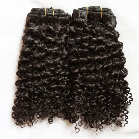 Наращивание человеческих волос на заколке, вьющаяся голова Джерри, качество, 120 грамм, заколки из натуральных волос для чернокожих женщин