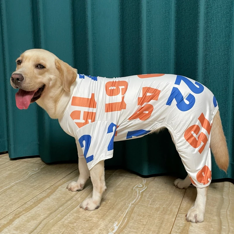

Dog Golden Clothing Samoyed Protction Dog Clothes Sun Retriever Costume Overalls Pet Jumpsuit Large Big Summer Rompers Outfit