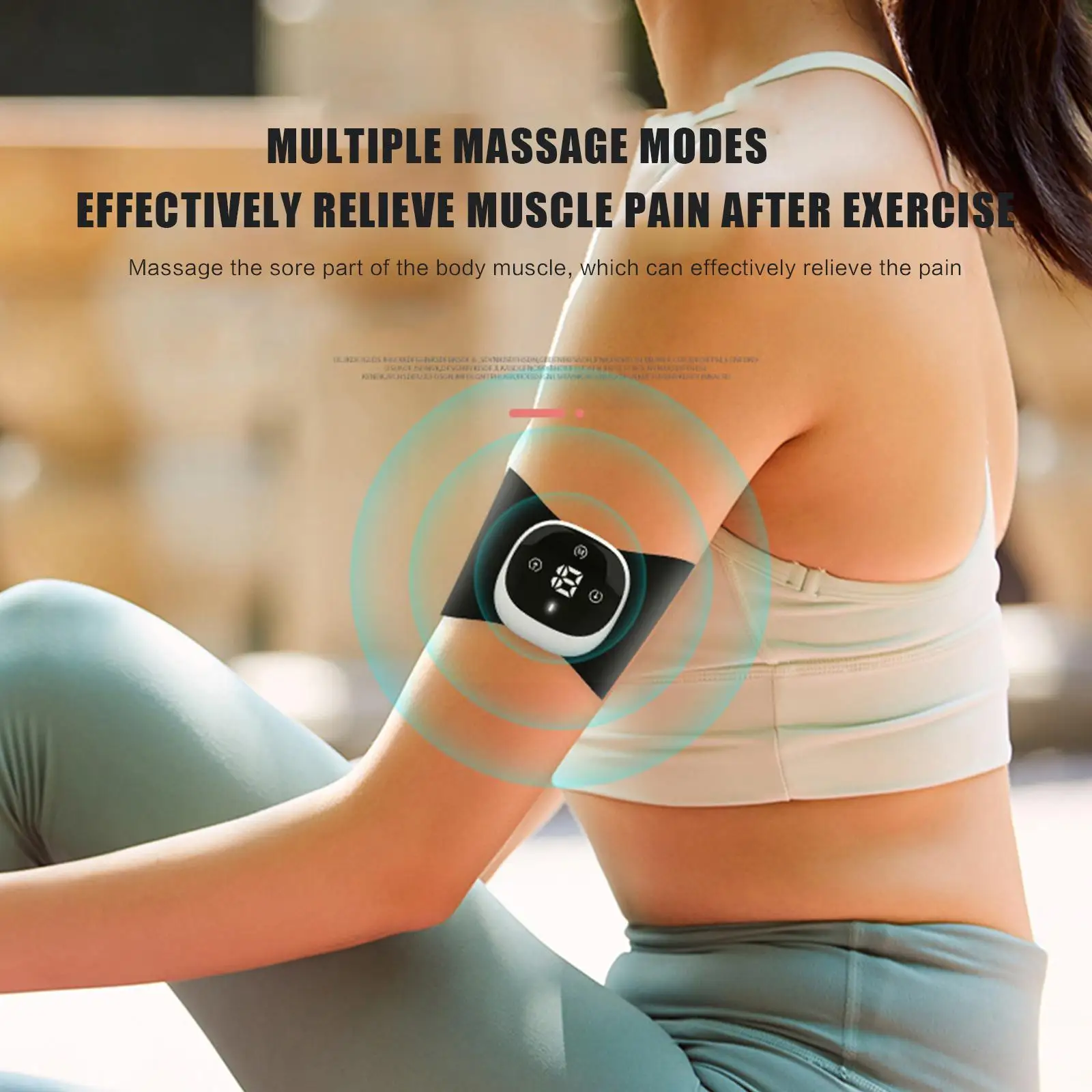 

Wireless Tens Unit Ems Heating Muscle Stimulator Electric Pulse Massage Menstrual Pain Relief Therapy Device For Neck Full D2r0