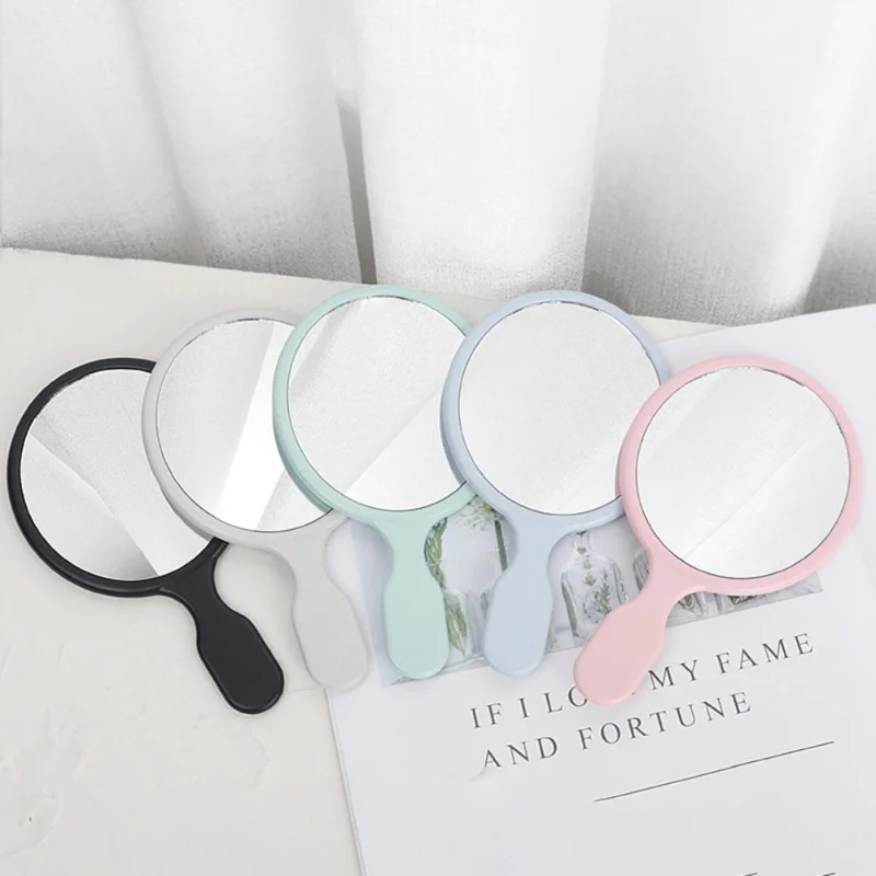 

Cute Girl Round Mirror Custom Wholesale Portable Square Handheld Mirror Small Daily Cosmetics Makeup Mirror