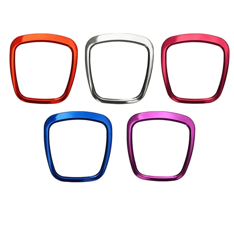 

For for Audi A4 B6 B7 B8 A6 C6 A5 Q7 Q5 A3 8P S3 8v Interior Accessories Aluminium Red Steering Wheel Center Frame Cover trim