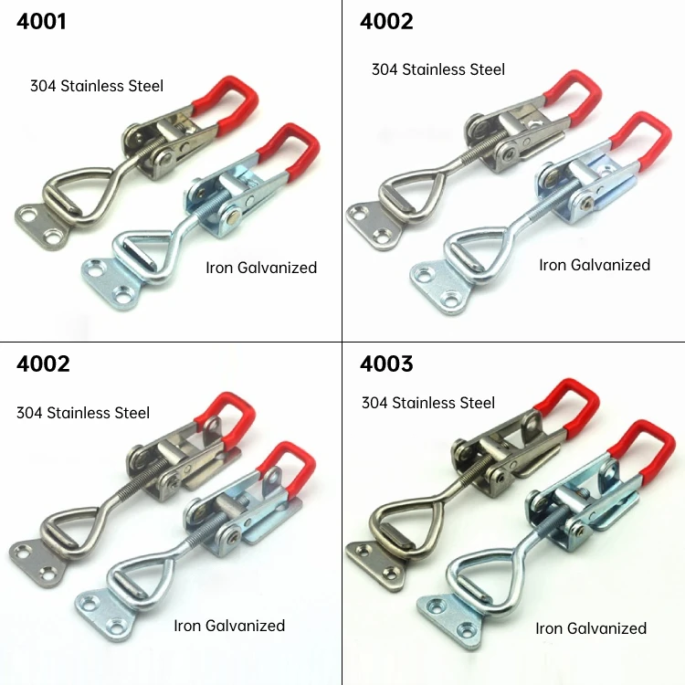 

New Hasp Adjustable Cabinet Boxes Lever Handle Lock Hasp Toggle Catch Toggle Clamp For Sliding Door Furniture Hardw