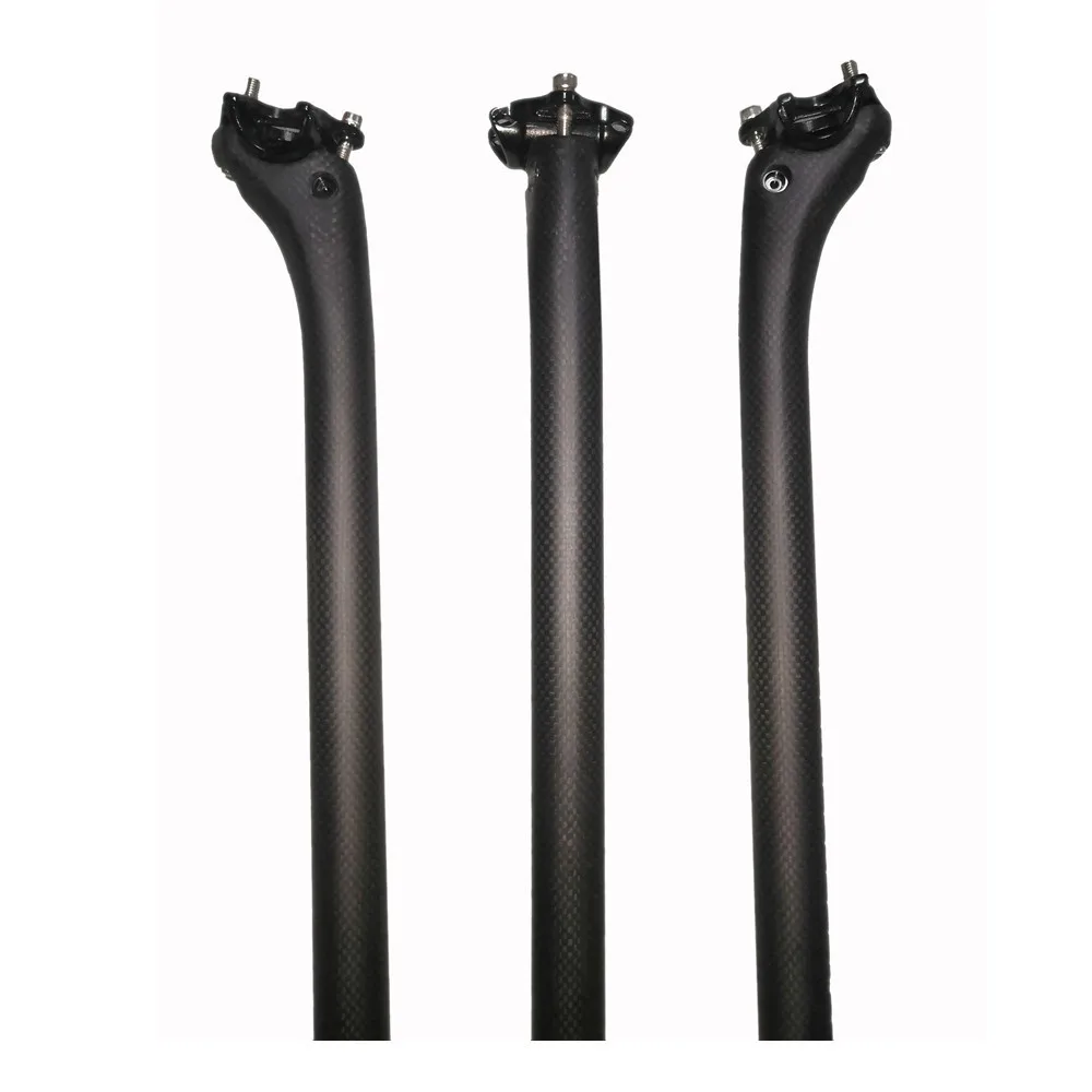 

Matte Carbon Fiber Seatpost for Mountain and Road Bike, Light Seat Tube, Bicycle Part, 27.2mm, 30.8mm, 31.6mm, 350mm, 400mm, MTB