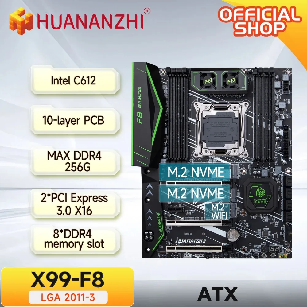 

Материнская плата HUANANZHI X99 F8 для процессоров Intel E5