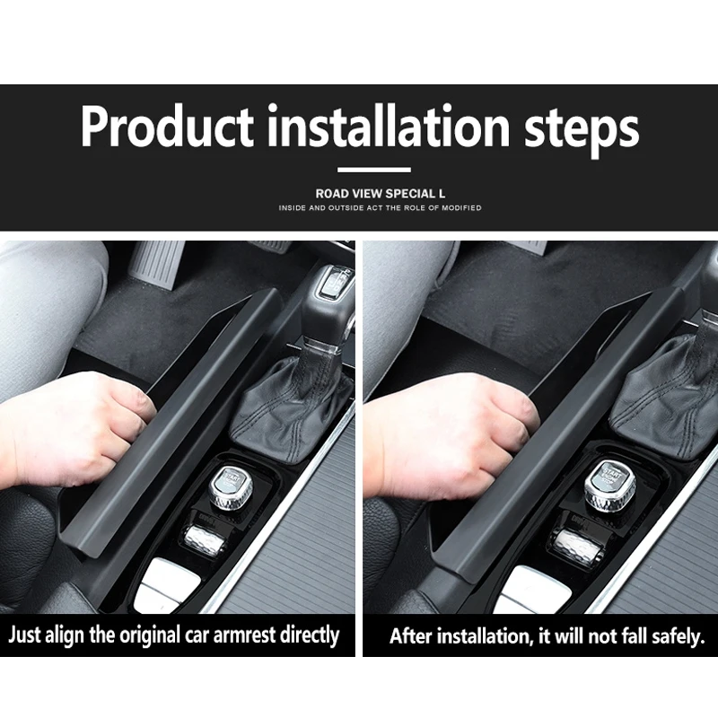 

For Volvo XC60 2018-2020 Special Armrest Storage Box Box Gearbox Side Door Storage Box