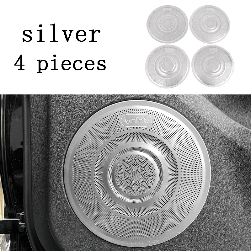 

Для Great Wall TANK 300 2021-2023 автомобильный Стайлинг интерьерная крышка динамика наклейка из нержавеющей стали аксессуары для украшения автомобиля