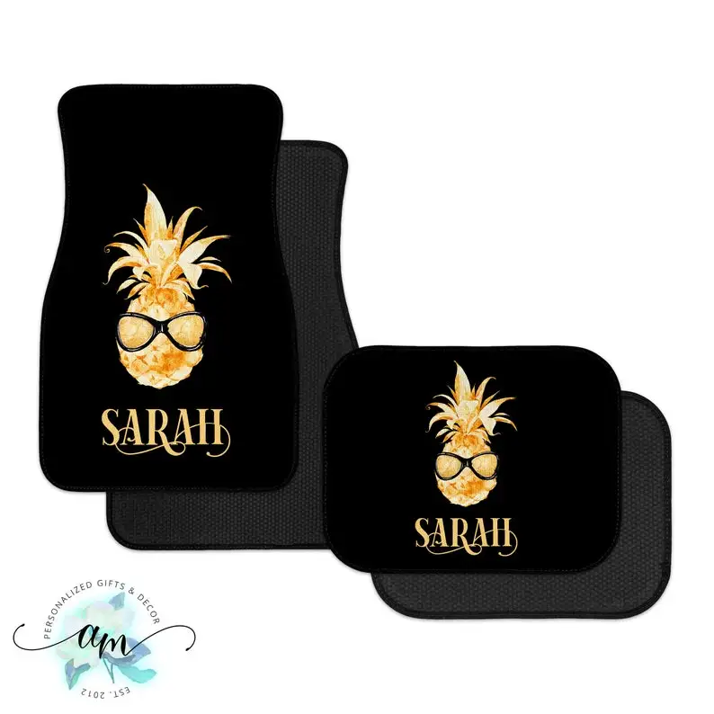 

Personalized Car Mats Pineapple Car Mats Car and Auto Accessories, SUV and Truck Floor Mats Gifts for Her