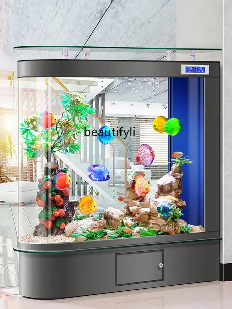 Усовершенствованный аквариум-пуля для гостиной небольшой экологический экран
