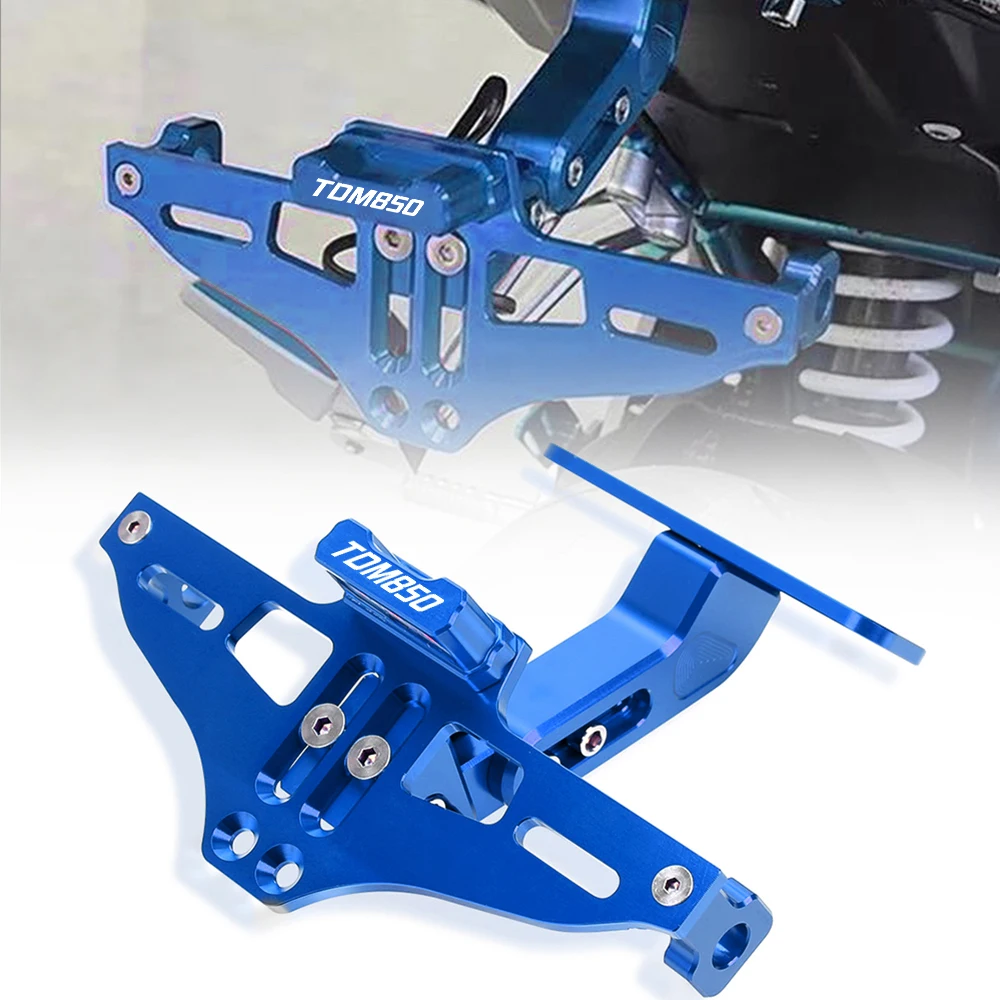 

Кронштейн держателя рамы мотоцикла, универсальный CNC для SUZUKI TDM850, регулируемый угол, номерной знак светодиодный светильник ка TDM 850