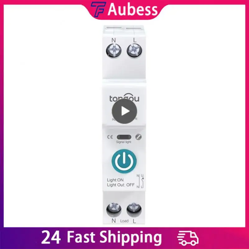 

Автоматический выключатель Tuya ZigBee, умный автоматический выключатель с дозатором, 1P, 63 А, DIN-рейка, работает с Alexa, 1 шт.