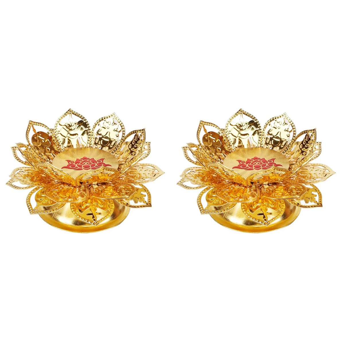 

Holderlotus Tealight Wick Stand Floating Holders Tea Light Lamp Retro Flower Holiday Tablestick Oil Vintage Religiouscenterpiece