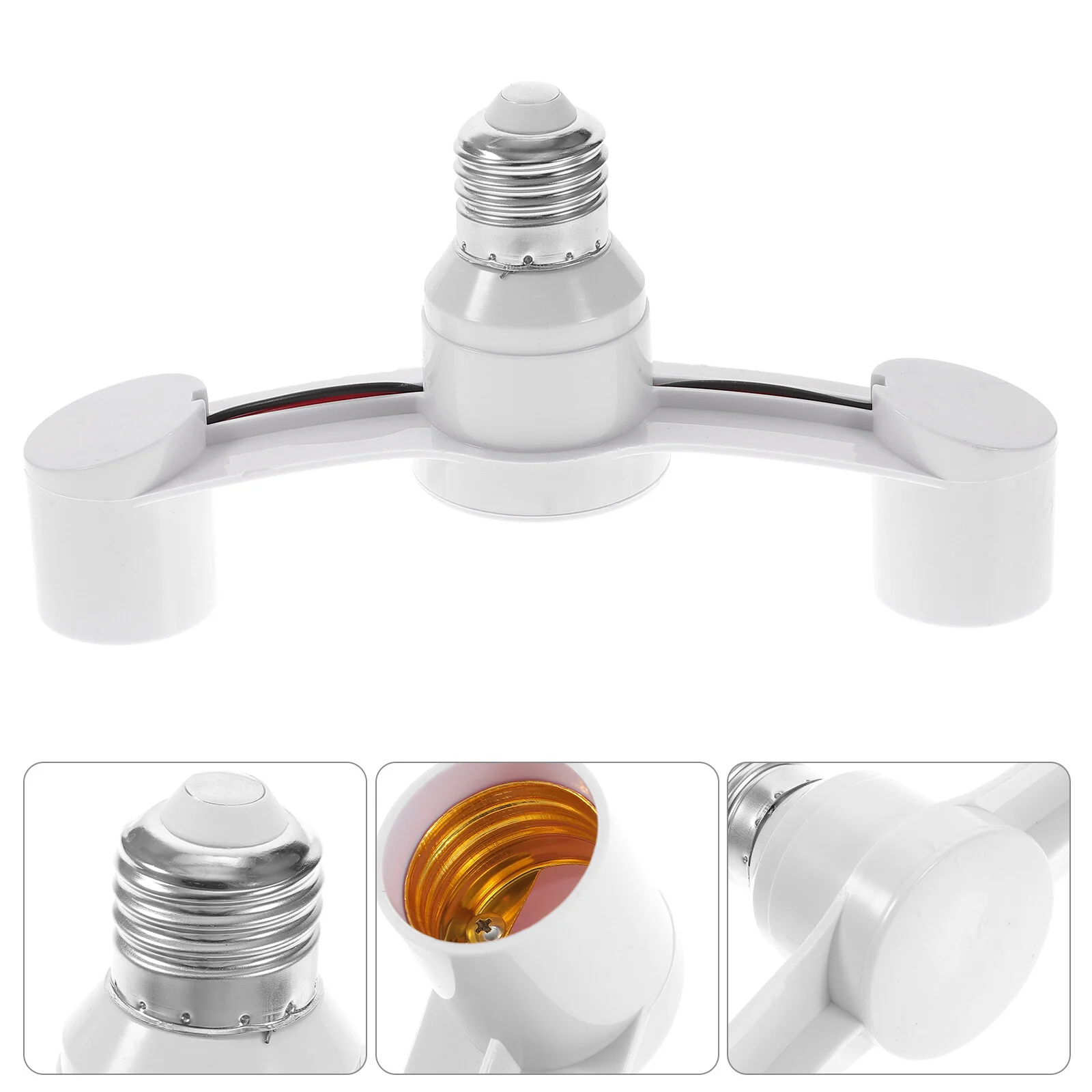 

Lights Lamp Socket Branch Adapter Splitter Converter E26 Light Sockets Holder White Pbt Sockets