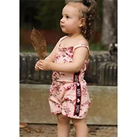 0 24 months newborn girls clothes newborn baby clothes sets summer fashionable floral suspender topshorts 2 piece outfits sets