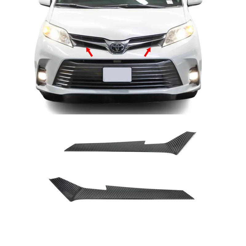 

Хромированная передняя решетка, накладка на молдинги для Toyota Sienna 2018 2019 2020, аксессуары