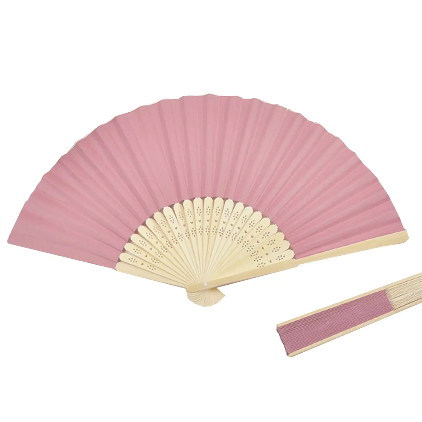 

21x38cm Chinese Folding Elegant Paper Hand Fan Wedding Party Favors Decorations Birthday Baby Shower Party Supply 15Color