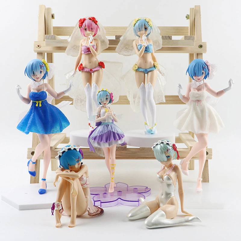 

Anime Re:Life In A Different World From Zero Rem Ram Girl Figure Action Model Doll Collection Gift