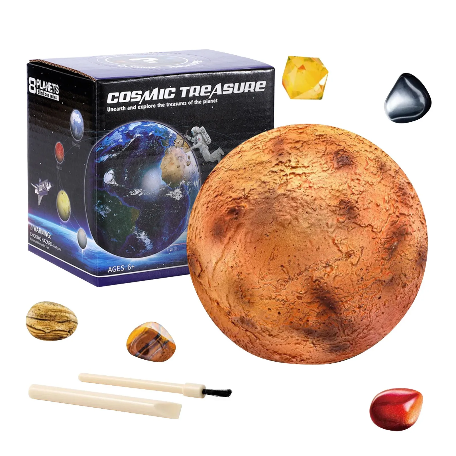 

Girl Age 3 Planet Mining Kit Science Educational Toys Children's Science Solar System Toys Exploring Gems And Excavating