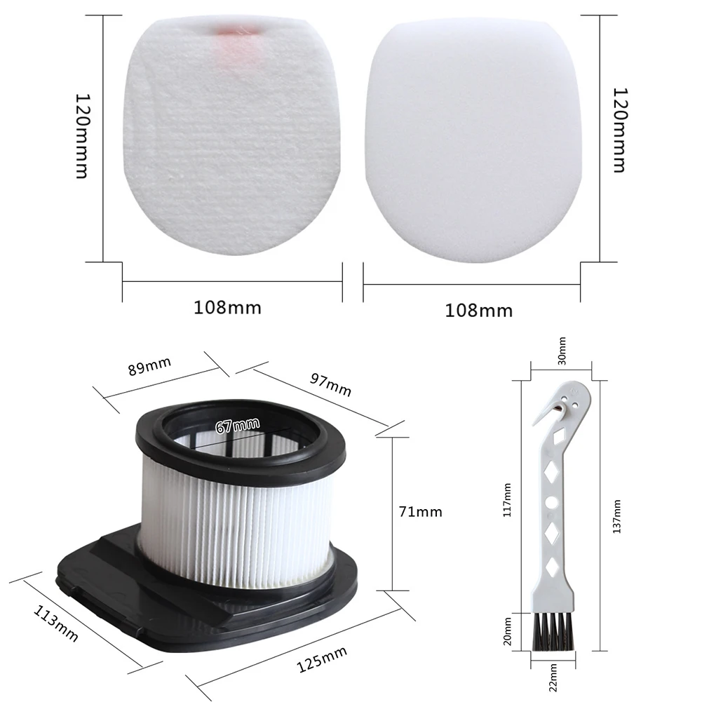 

Foam Filters Post-motor Filter Cleaning Tool Cordless Vacuum Cleaner Exquisite Felt Filters For Shark IZ201EUT
