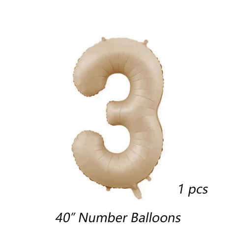 Воздушный шар из алюминиевой пленки с большими цифрами, 40 дюймов