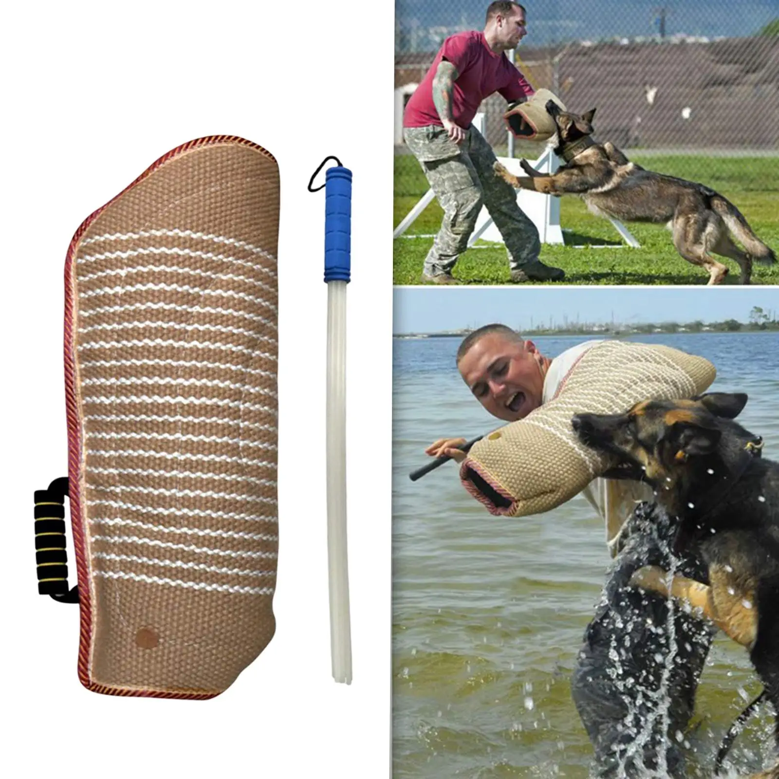 Dog Bite Sleeve Training Protector Equipment Whip Agitation Stick for German Shepherd Puppy Work Dog Chewing Playing Dog Bite Sleeve Training Protector Equipment Whip Agitation Stick for German Shepherd Puppy Work Dog Chewing Playing