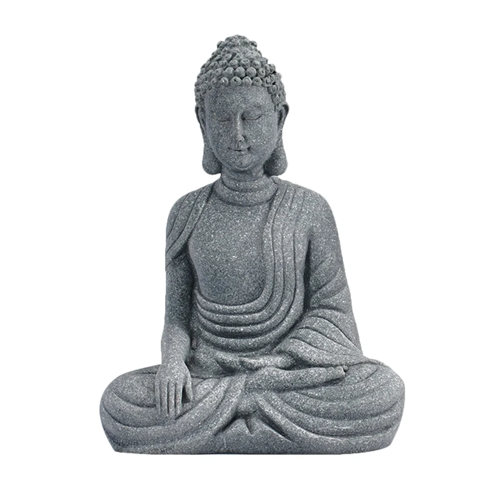 

Statue Ornament Mini Resin Figurines Adornment Creative Asian Style Decoration Sandstone