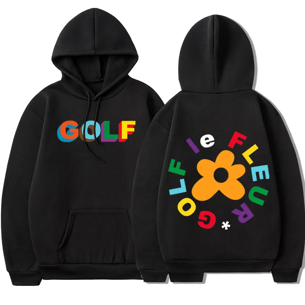 

Golf Wang Le Fleur Flower Vote Igor Tyler The Creator Skate Hoodie Men Casual Hip Hop Sweatshirts Double Sided Print Pullover