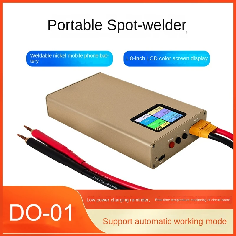 

DO-01 Handheld Spot Welder Mini Portable 1.8Inch LCD Display 10000Mah Rechargeable DIY Battery Pack Welding Tool