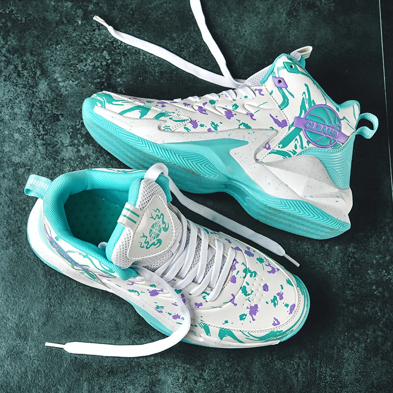 New Hot Style Men's Basketball Shoes High-Top Sneakers Unisex Women Non-slip Durable Sports Shoes Training Athletic Men Sneakers