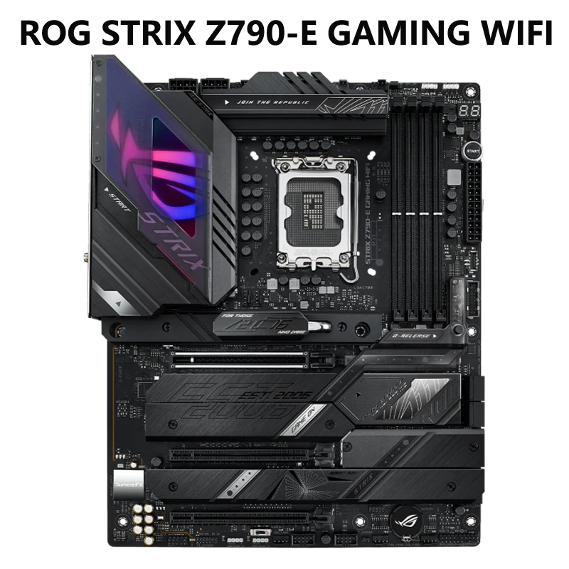 

ASUS ROG STRIX Z790-E GAMING WIFI 6E LGA 1700 Intel 12th&13th Gen ATX Gaming Motherboard PCIe 5.0, DDR5,18+1 Power Stages,2.5 Gb