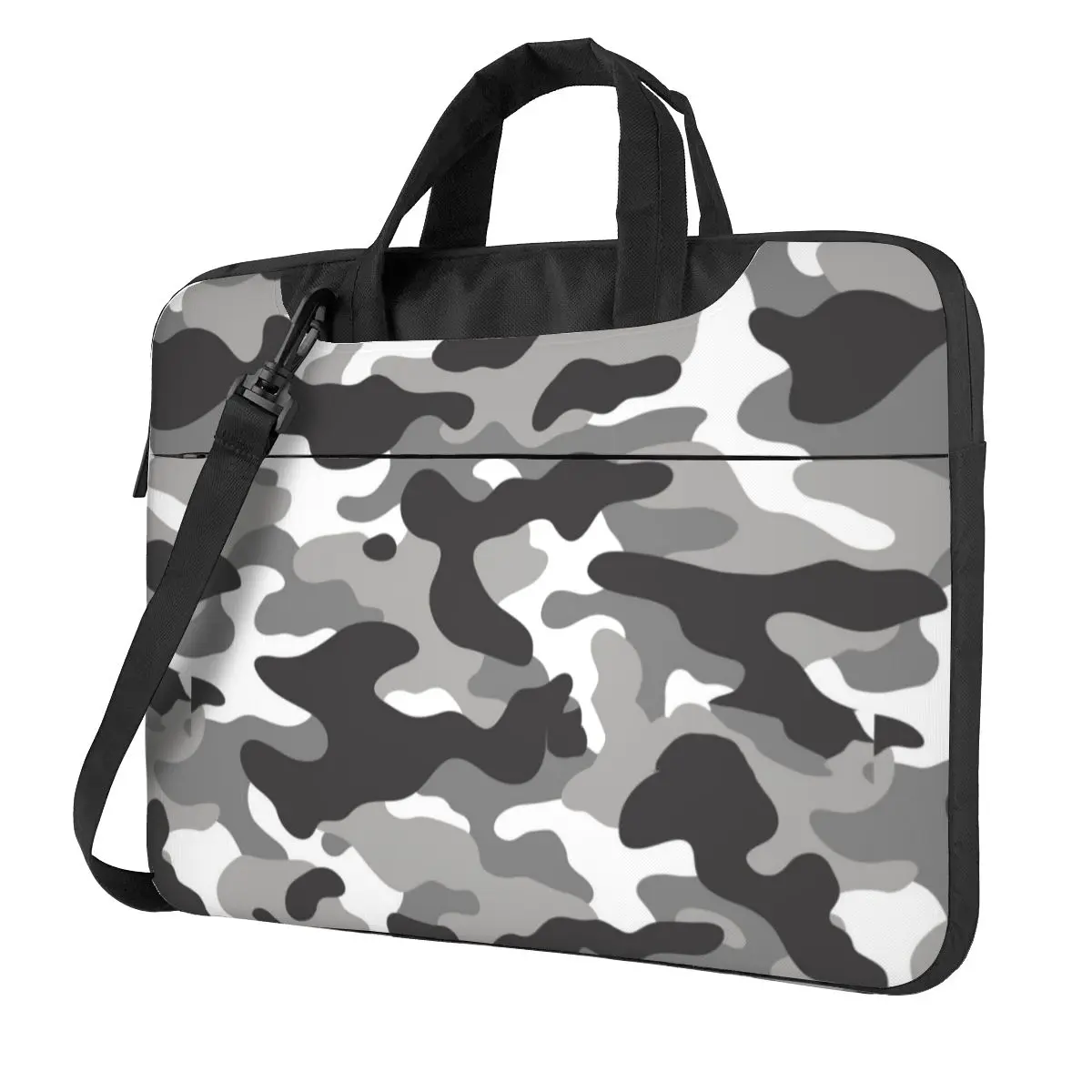 

Camouflage Black White Grey Lightweight Computer PC Sleeve Case 13-15 In Laptop bag