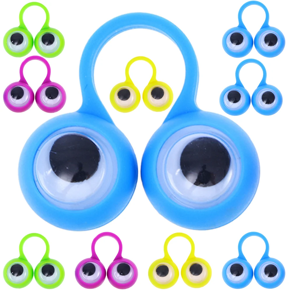 

24 Pcs Eye Ring Household Finger Toys Prizes Kids Lovely Plaything Educational Christmas Adorable Portable Children Big Eyes