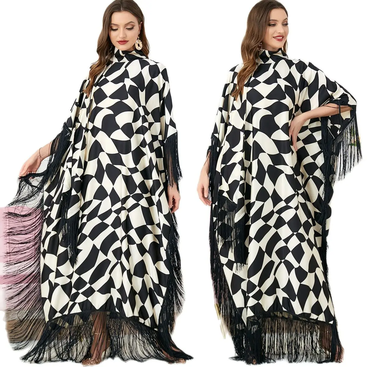 

Женское платье с длинным рукавом «летучая мышь»