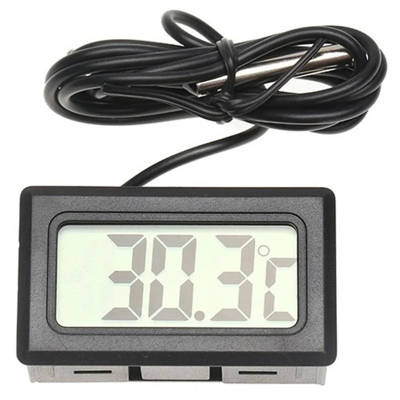 

Aquarium Refrigerator Water Temperature Meter Waterproof Probe Thermometer No Battery Digital LCD Thermometer Reptile