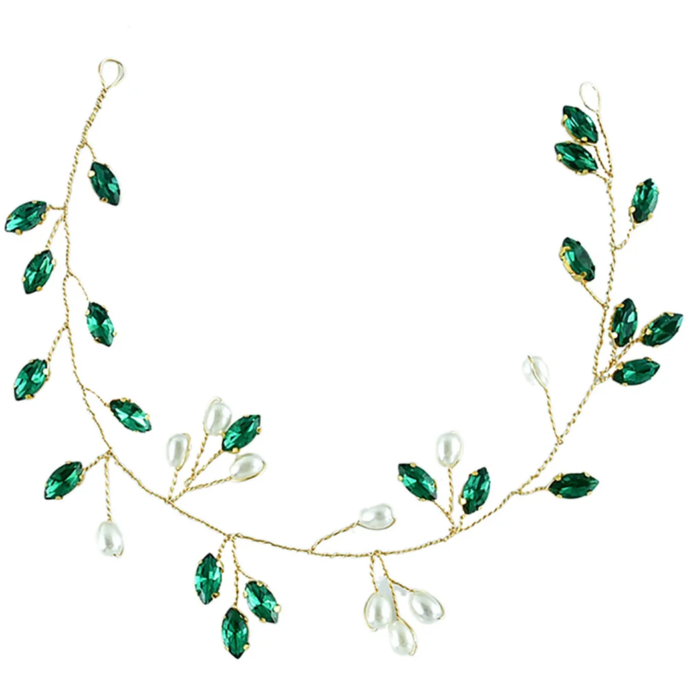 

Wedding Bridal Hair Vine Pearl Hair Vine Rhinestone Hair Vine Decorative Hair Vine for Women
