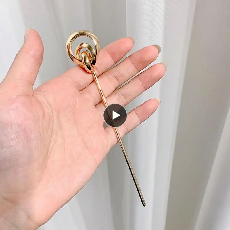 

2022 New Vintage Chinese Style Hanfu Hair Stick Women Metal Hair Fork Hair Chopstick Hairpin Woman Jewelry Hair Clip Accessories