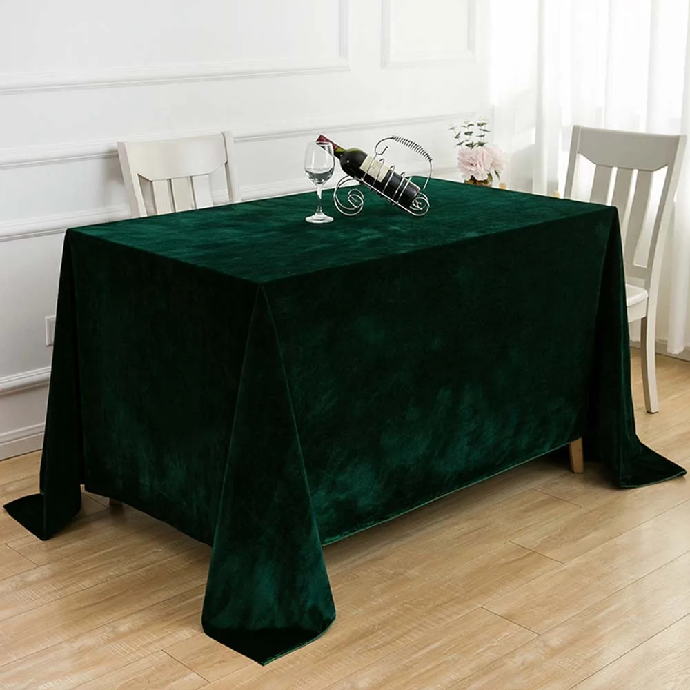 

Скатерть бархатная прямоугольная для стола, элегантный декор для свадебного стола, моющаяся декоративная Обложка для журнального столика