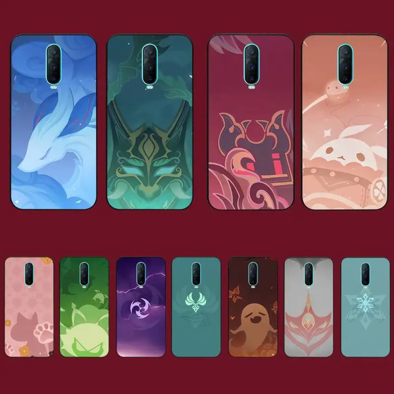 

Genshin Impact Logo Phone Case for Vivo Y91C Y11 17 19 17 67 81 Oppo A9 2020 Realme c3