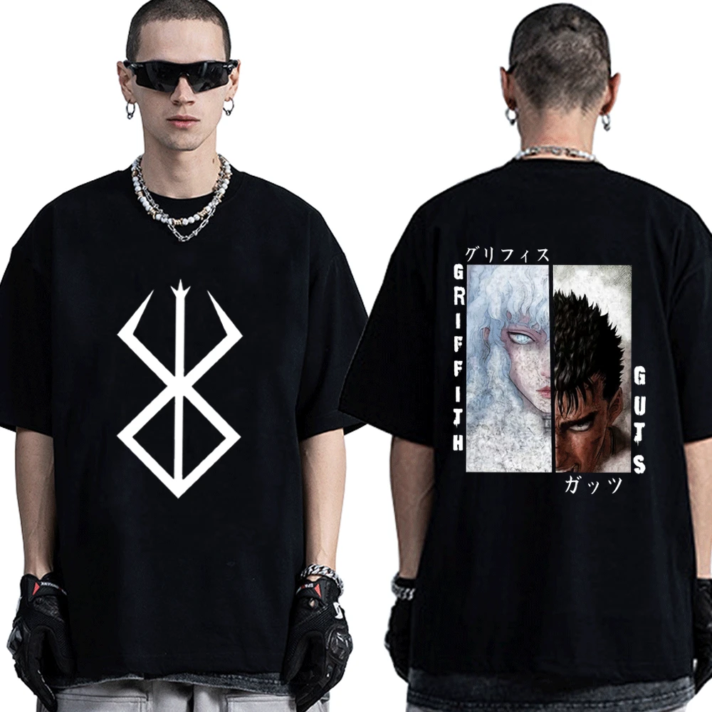 

Футболка мужская с рисунком Гриффита берзер стимулятор мультфильма, смешная унисекс одежда в стиле хип-хоп