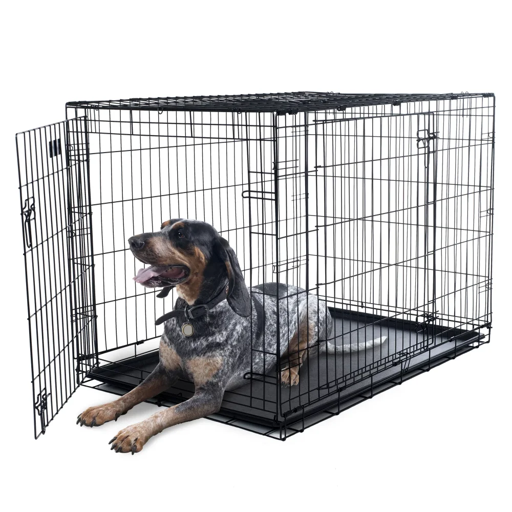 

Dog Kennel – 42-inch Dog Crate with Doors for Front and Side