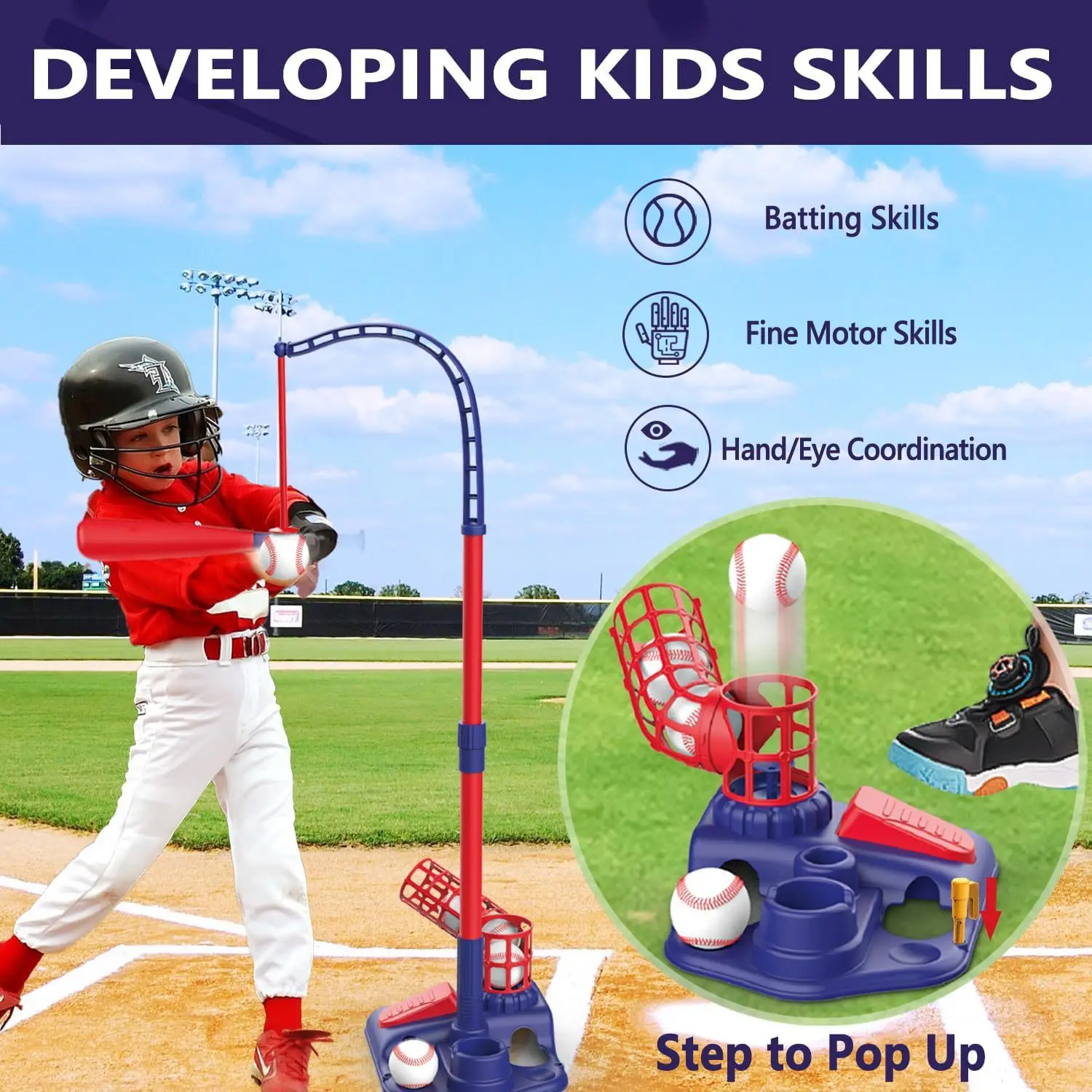 Автоматическая бейсбольная машина 3 в 1