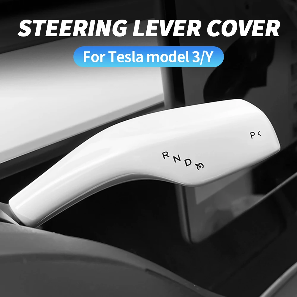 

Steering column Shift lever cove Bright White color For Tesla Model Y/3 Turn signal lever housing Turn signal interior trim ABS