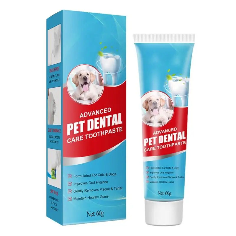 

Dog Toothpaste Pet Teeth Brushing Cleaning Bad Breath Dental Care Tooth Paste Prevent Tartar Remove Plaque For Cats And Dogs