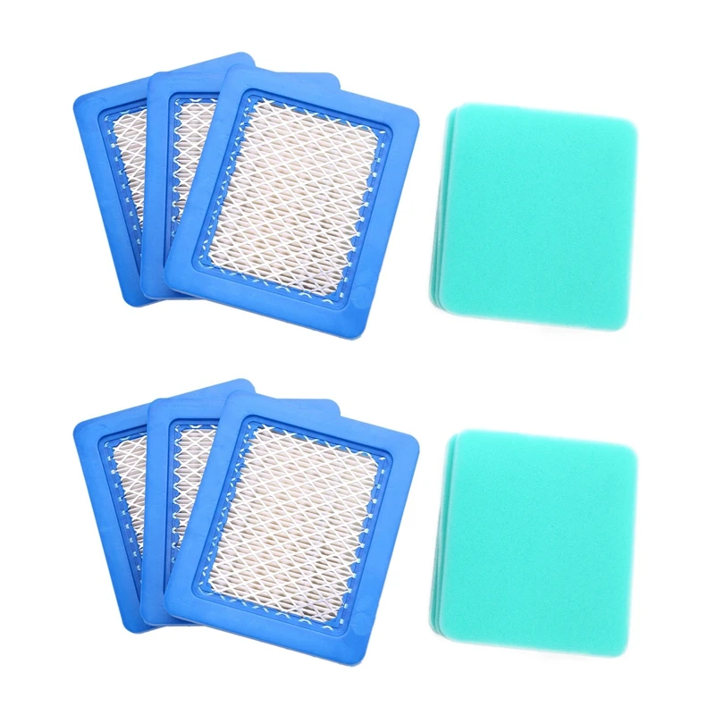 

BEST6 Pack 491588S Air Filter With Pre Filter For Briggs And Stratton 491588 493537 493537S, Toro 20332, Craftsman 33644