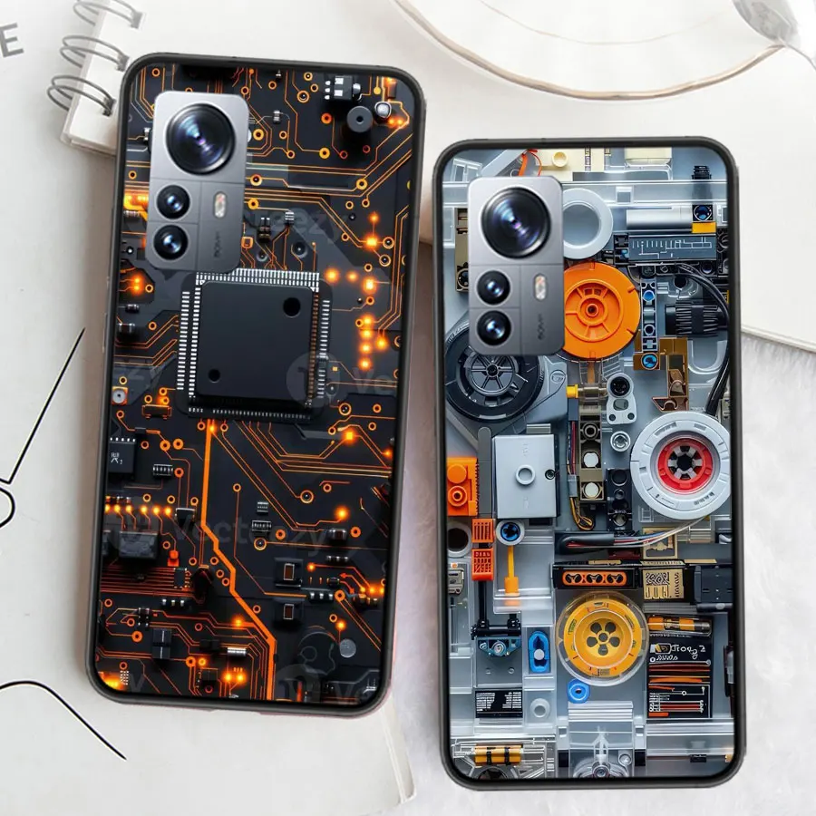 Чехол для телефона с технологией печатной платы AI Xiaomi Mi 14 13 12 11T 10T 12T Pro 12X 11i 11 Ultra 10