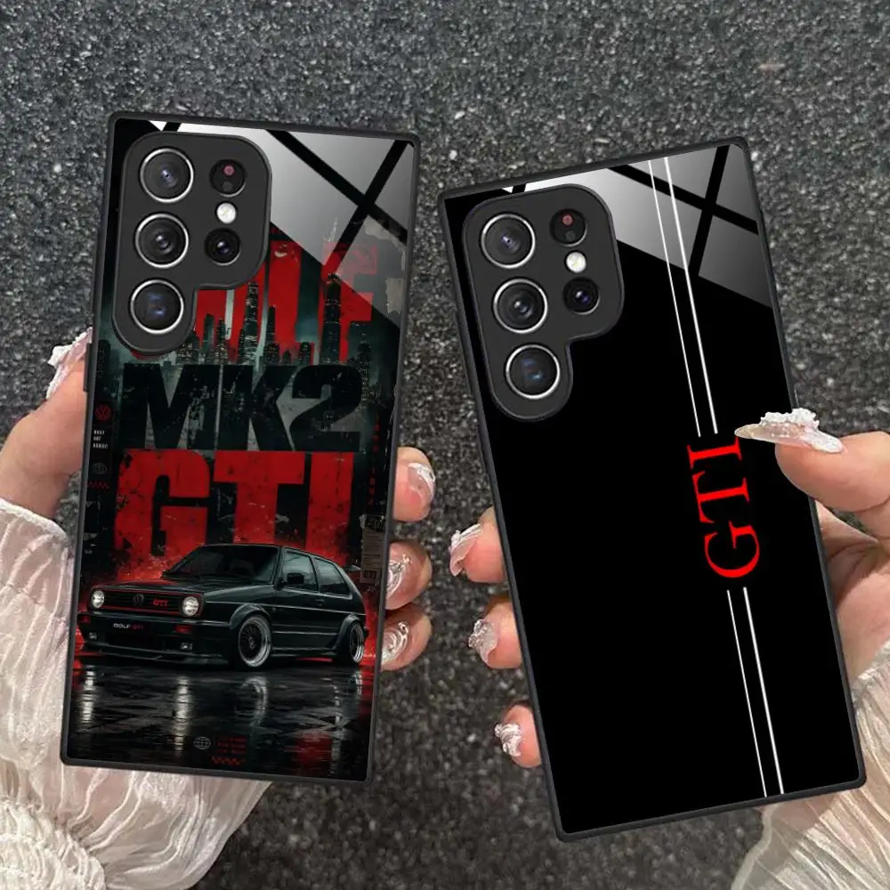 Фото Модный чехол GTI для Samsung Galaxy A26 25 24 23 22 21 17 16 15 14 13 12 11 5G, защитный стеклянный чехол №3